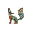 Hermoso Alebrije de Coyote Mexicano Hecho a Mano Pintado ALEBRIJES