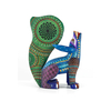 Increible Alebrije de Coyote Mexicano Hecho a Mano Pintado ALEBRIJES