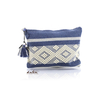Handmade Steel Blue Waist Loom Pouch Folkart BAGS & POUCHES