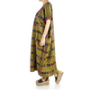 Vestido Tradicional Mexicano De Telar de Cintura Color Verde Huipil Extra Fino MUJER