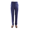 Tailored Fit Blue Natural Linen Trouser for Men TROUSERS