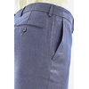 Tailored Fit Blue Natural Linen Trouser for Men TROUSERS