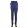 Tailored Fit Royal Blue Natural Linen Trouser for Men TROUSERS