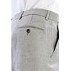 Dark Gray Natural Pique Linen Pants for Men TROUSERS