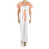 San Antonino White Color Handmade Embroidered Cotton Dress WOMEN