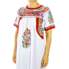 Mexican Art High Quality Cotton Hand Embroidered Blouse TOPS