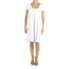 Short White Linen Dress With Embroidery DRESSES