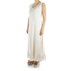 Hermoso Vestido Blanco Mexicano Con Crochet a Mano MUJER
