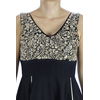 Vestido Moderna de San Antonino Bordado a Mano Color Negro VESTIDOS