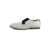 Zapatos de Piel Color Curry Gris Claro Para Hombre ZAPATOS
