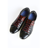 Black Shoes With Wine Color Leather SHOES FOR MEN