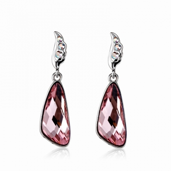 Aretes Swarovski color Rosa JOYERIA