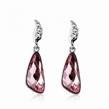 Pink Swarovski Earrings JEWELRY