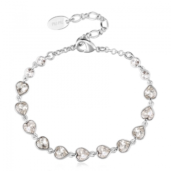 Swarovski White Hearts Bracelet JEWELRY