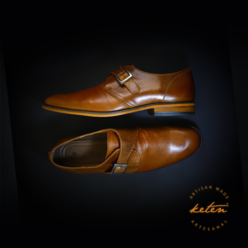 Zapatos de Piel Color Miel Para Caballero ZAPATOS