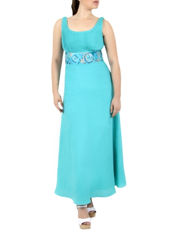 Turquoise Strapless Dress DRESSES