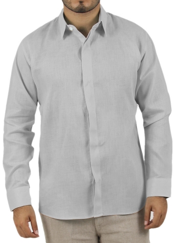 Basic Grey Shirt 100% Linen SHIRTS