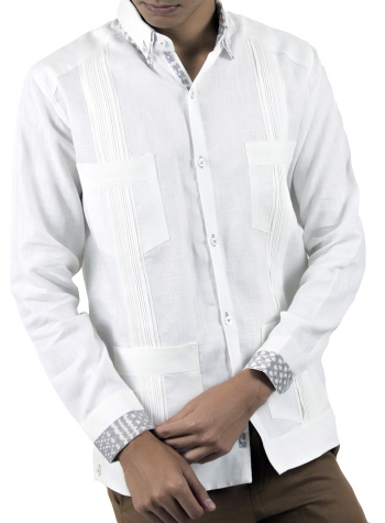 Guayabera Diplomática Clásica con Rebozo GUAYABERAS 