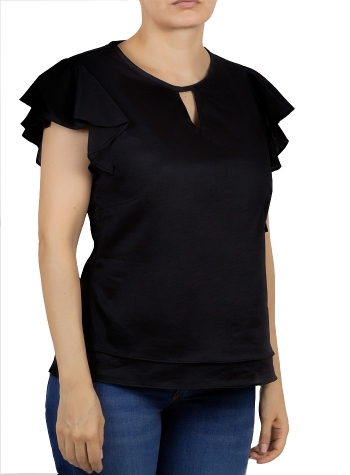 Blusa de Lino Manga Corta BLUSAS