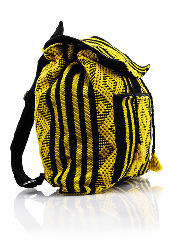 Waist Loom Yellow Black HandMade Backpack BAGS & POUCHES