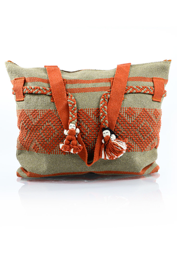 Artisan Made Brown Waist Loom Handbag BAGS & POUCHES