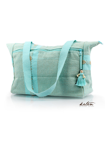 Hermoso Bolso  Color Aqua Para Dama Telar de Cintura BOLSAS & CARTERAS