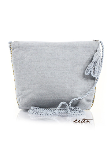 Telar de Cintura Color Azul Tipo Pouch Con Cierre BOLSAS & CARTERAS