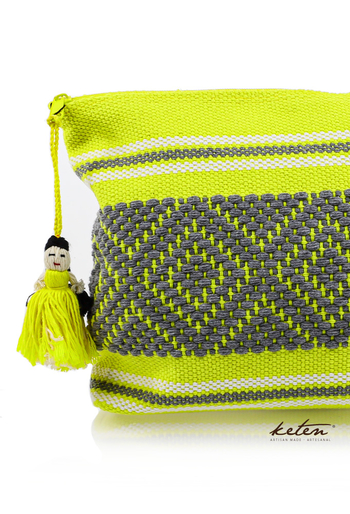 Hermoso Bolso Amarillo Telar De Cintura BOLSAS & CARTERAS