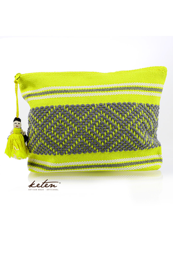 Hermoso Bolso Amarillo Telar De Cintura BOLSAS & CARTERAS