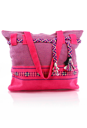 Hermoso Bolso Rosa Telar De Cintura BOLSAS & CARTERAS