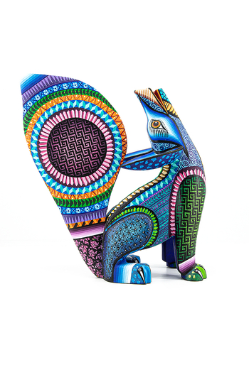 Alebrije de Coyote Mexicano Hecho a Mano Pintado ALEBRIJES