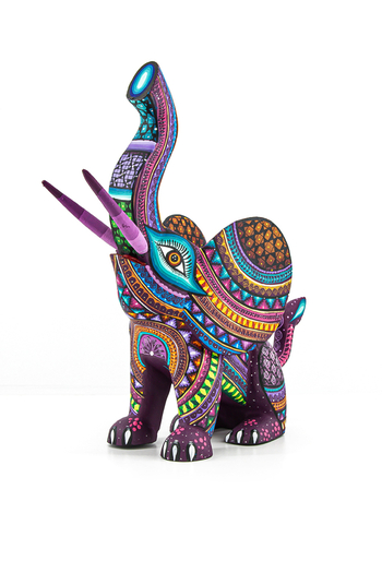Hermoso Alebrije de Elefante Mexicano Hecho a Mano Pintado ALEBRIJES