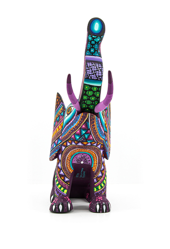 Hermoso Alebrije de Elefante Mexicano Hecho a Mano Pintado ALEBRIJES