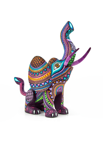 Hermoso Alebrije de Elefante Mexicano Hecho a Mano Pintado ALEBRIJES