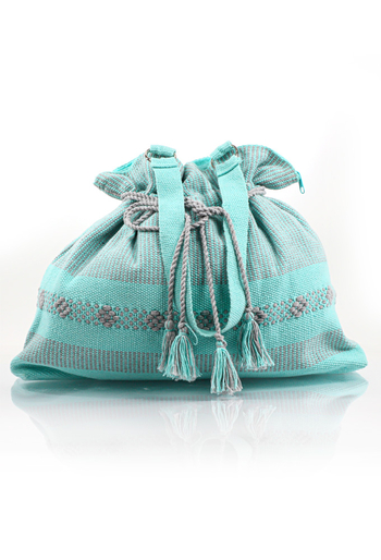 Hermoso Bolso Color Aqua de Telar BOLSAS & CARTERAS