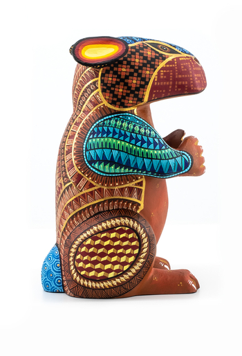 Artisan Made Handmade and Hand-Painted Mexican Squirrel Wood Alebrije ALEBRIJES - CARVED PIECES