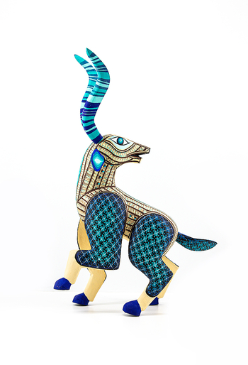 Handmade and Hand-Painted Mexican Goat Wood Alebrije ALEBRIJES - CARVED PIECES