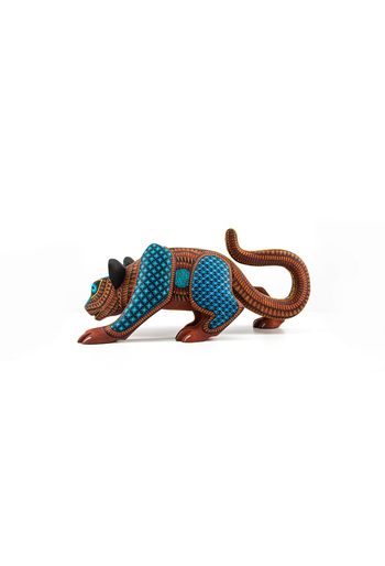 Hermoso Alebrije de Hiena Mexicano Hecho a Mano Pintado ALEBRIJES