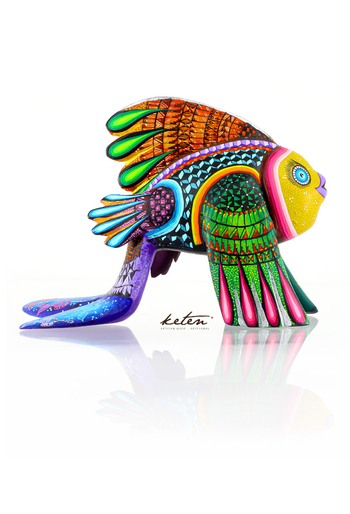 Alebrije Colorido Pez Alebrije De Madera Copal ALEBRIJES