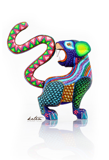 Alebrije Colorido Jaguar Bebe Alebrije De Madera Copal ALEBRIJES