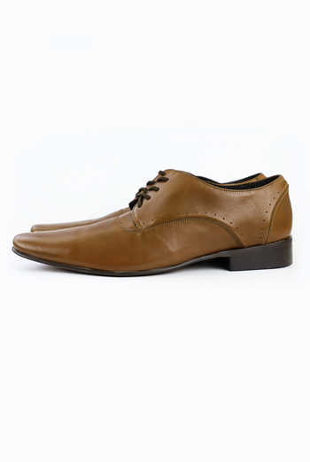 Brown Leather Handmande Oxford Shoes SHOES FOR MEN