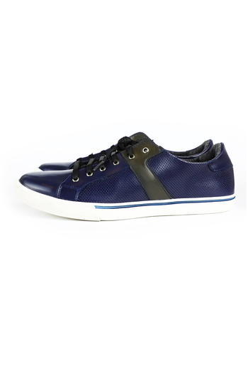 Navy Blue With Black Shoes SHOES FOR MEN