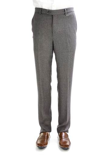 Pantalón de Lino Pique Natural Color Gris Oscuro Para Hombre PANTALONES