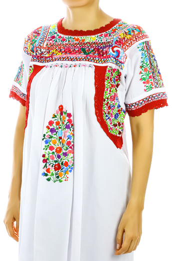 Blusa de San Antonino Algodon Fino Con Bordado a Mano Deshilado BLUSAS