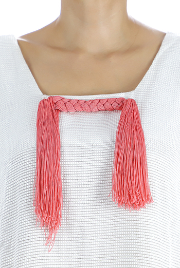 Traditional Mexican Handmade White Rebozo Dress Handmade WOMEN