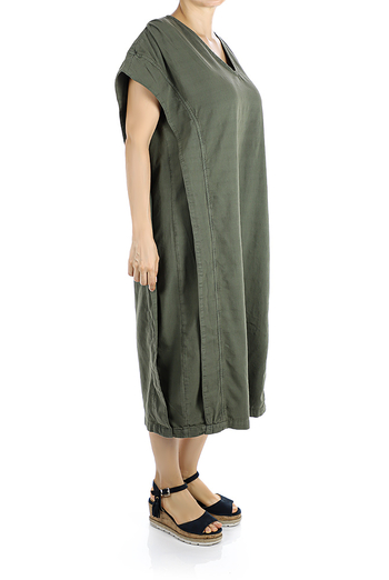 100% Relax Fit Long Cotton Dress WOMEN
