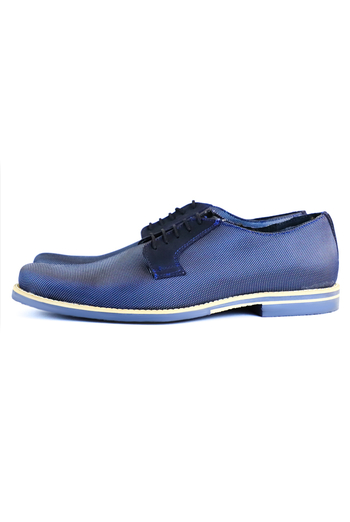 Leather Shoes Navy Blue SHOES FOR MEN