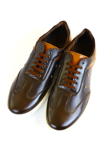 Zapatos Casuales Color Negro Con Cafe Para Caballero ZAPATOS