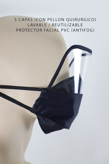 3 Layers Face Mask with Shield ACCESORIES