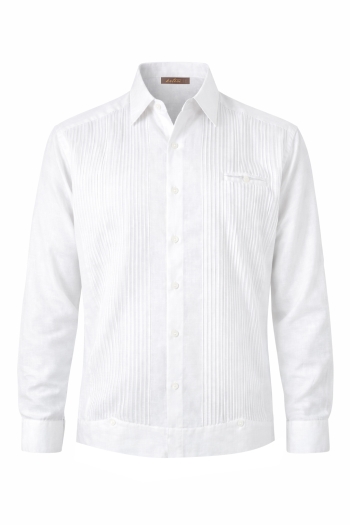 Natural High Quality Linen Presidential Guayabera Shirt GUAYABERAS